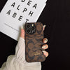 New Classic Trendy Brand Card Slot Old Flower Phone Case