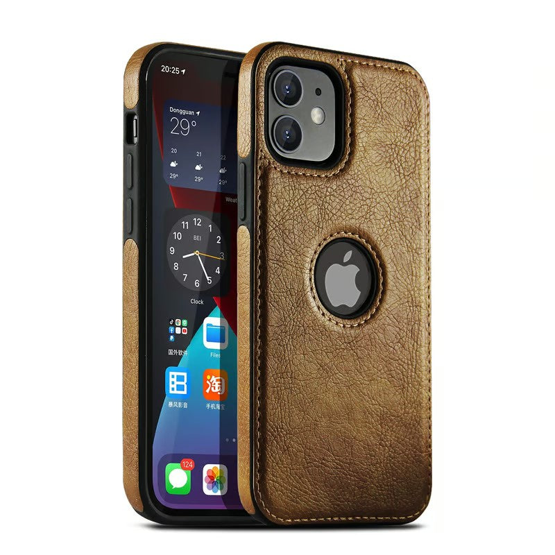 Compatible with all iPhone series, full cover shockproof leather magnetic protective case