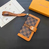 LV iPhone Case Wallet Style for 13 14 15 16 Series