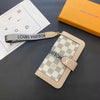 LV iPhone Case Wallet Style for 13 14 15 16 Series