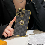 Electroplated LV iPhone Case Logo Opening for 12 13 14 15 16 Pro Max 