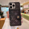 LV カードスロット ウォレットケース iPhone 12 13 14 15 16 Pro Max Plus用