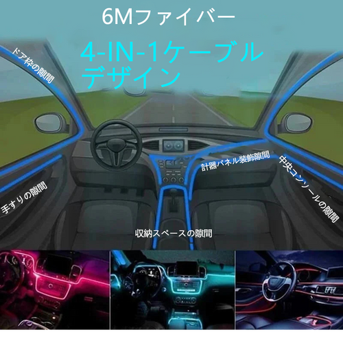 車用4-in-1 LED雰囲気ライト