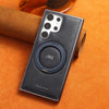 Magnetic Leather Case with 360° Rotating Bracket for Galaxy S22 Ultra and S23/S24 Series 