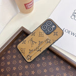 Luxury Case iPhone Series Monogram Leather Dual Card Holder