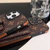 Luxury iPhone Case: with Handheld Stand and Strap (Removable Lens) 