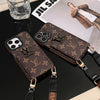 Luxury iPhone Case: with Handheld Stand and Strap (Removable Lens) 